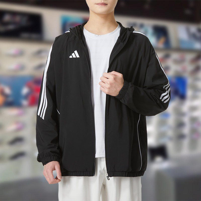 春季新款梭织宽松防风运动夹克