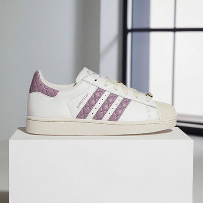 阿迪达斯三叶草男女款鞋子2026春季新款贝壳头百搭潮流板鞋KJ7300