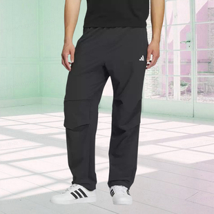 Adidas阿迪达斯男款裤子2026春季新款舒适宽松透气运动长裤KF2484