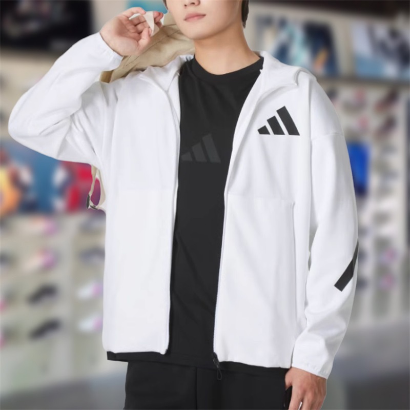 Adidas阿迪达斯男子外套2024秋季新款舒适宽松运动休闲夹克JF2443
