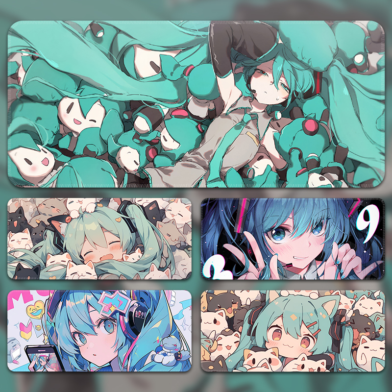 初音未来可爱风动漫二次元桌垫