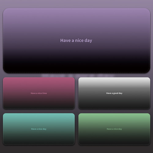 极简渐变色高级感电竞游戏桌垫