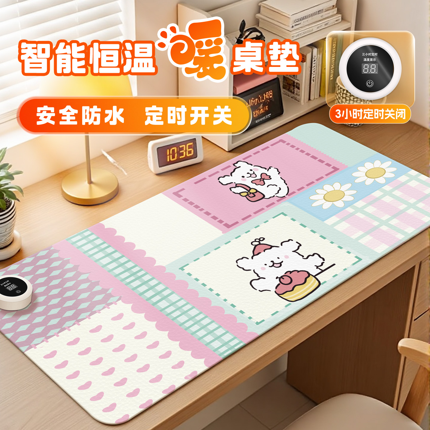 超大暖桌垫加热鼠标垫