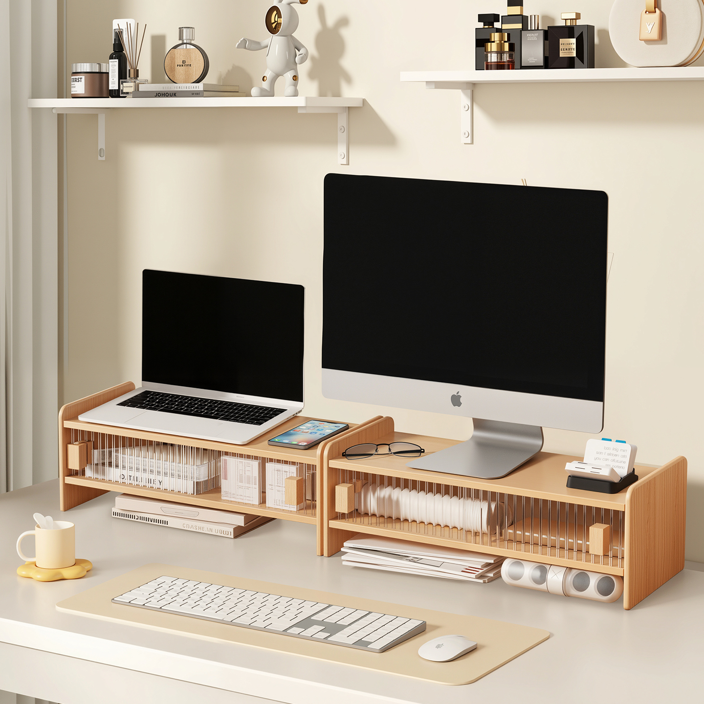 台式电脑增高架显示屏垫高底座