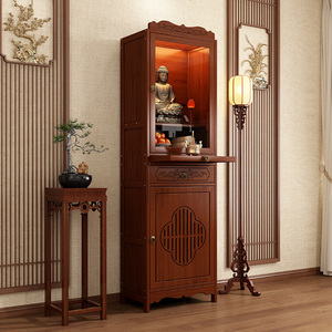 供桌香案家用神台佛龛新中式立柜观音佛像供座台财神爷神龛供奉台