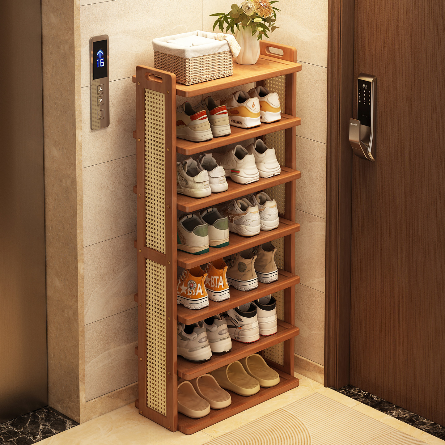 鞋架多层家用门口置物架