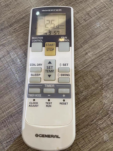 GENERAL富士通珍宝将军空调遥控器冷气机全新AR-RY3 RY4 12通用