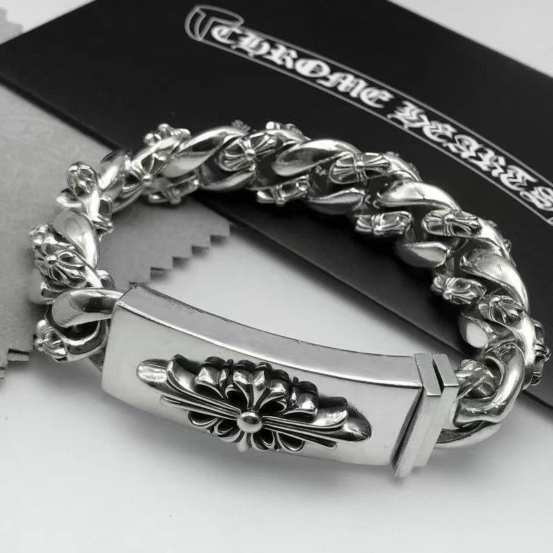 thumbnail for Cross Bracelet for Men, Trendy European and American Retro Style, Bold and Stylish Cross Bracelet for Men, European and American Retro Style, Thick