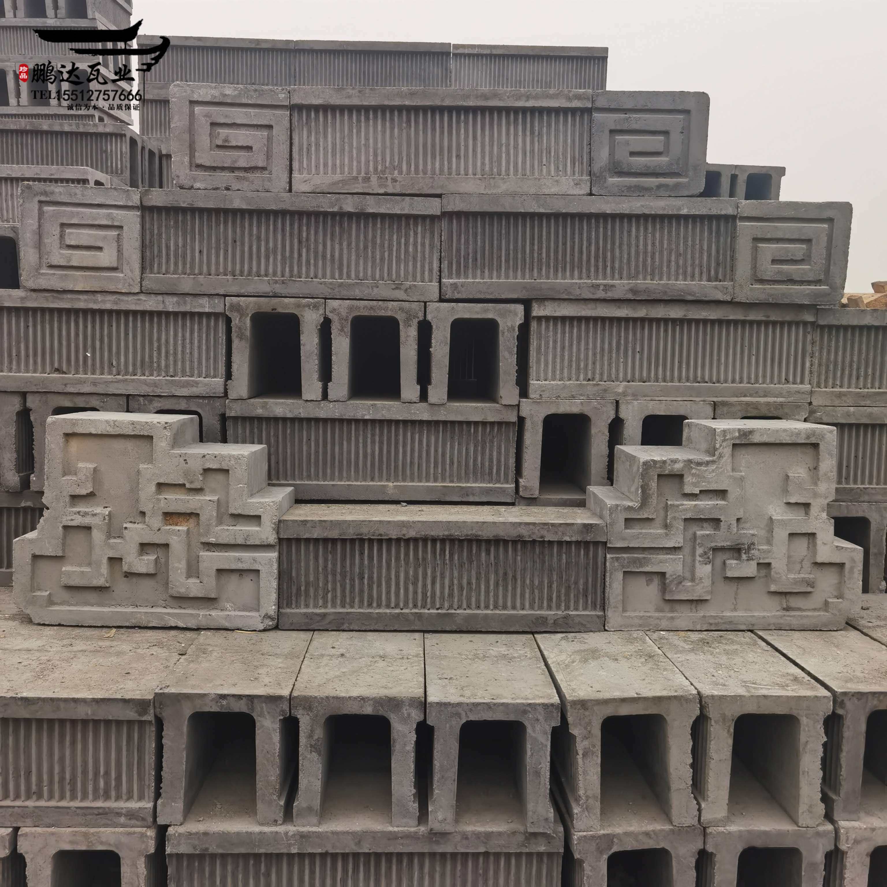 甘蔗脊 苏式屋顶脊瓦 回纹脊 徽派建筑流水脊 中式墀头抛方博封板