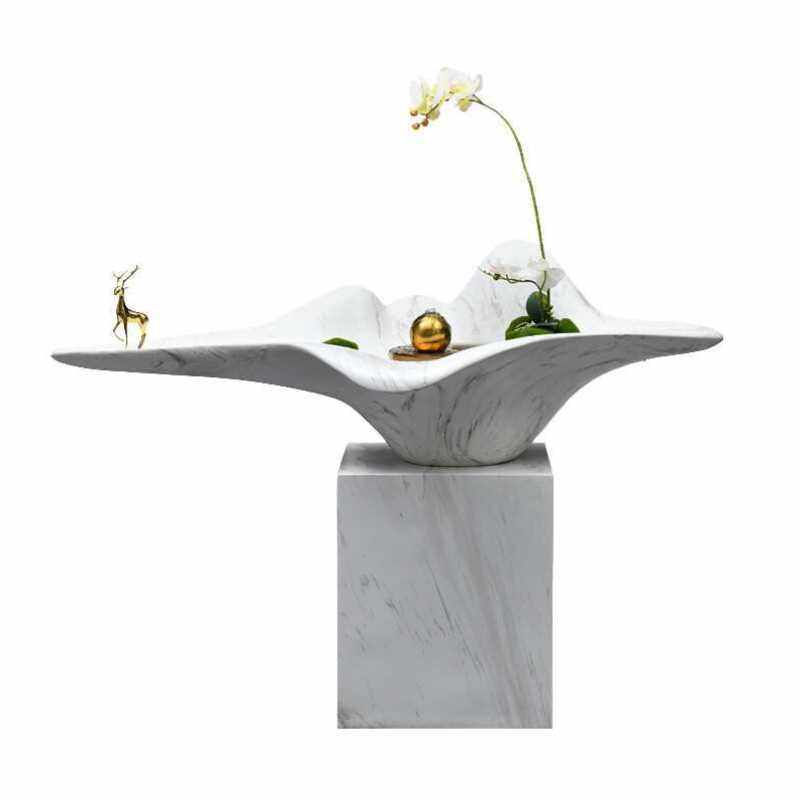 别墅入口流水摆件客厅大型落地循环水现代室内喷泉景观玄关水景