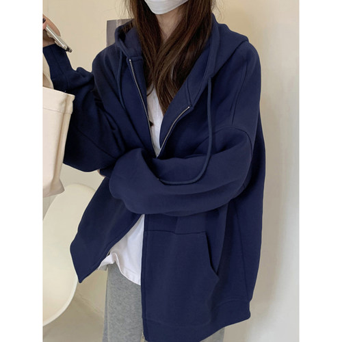 山东即墨连帽卫衣女外套女秋冬款