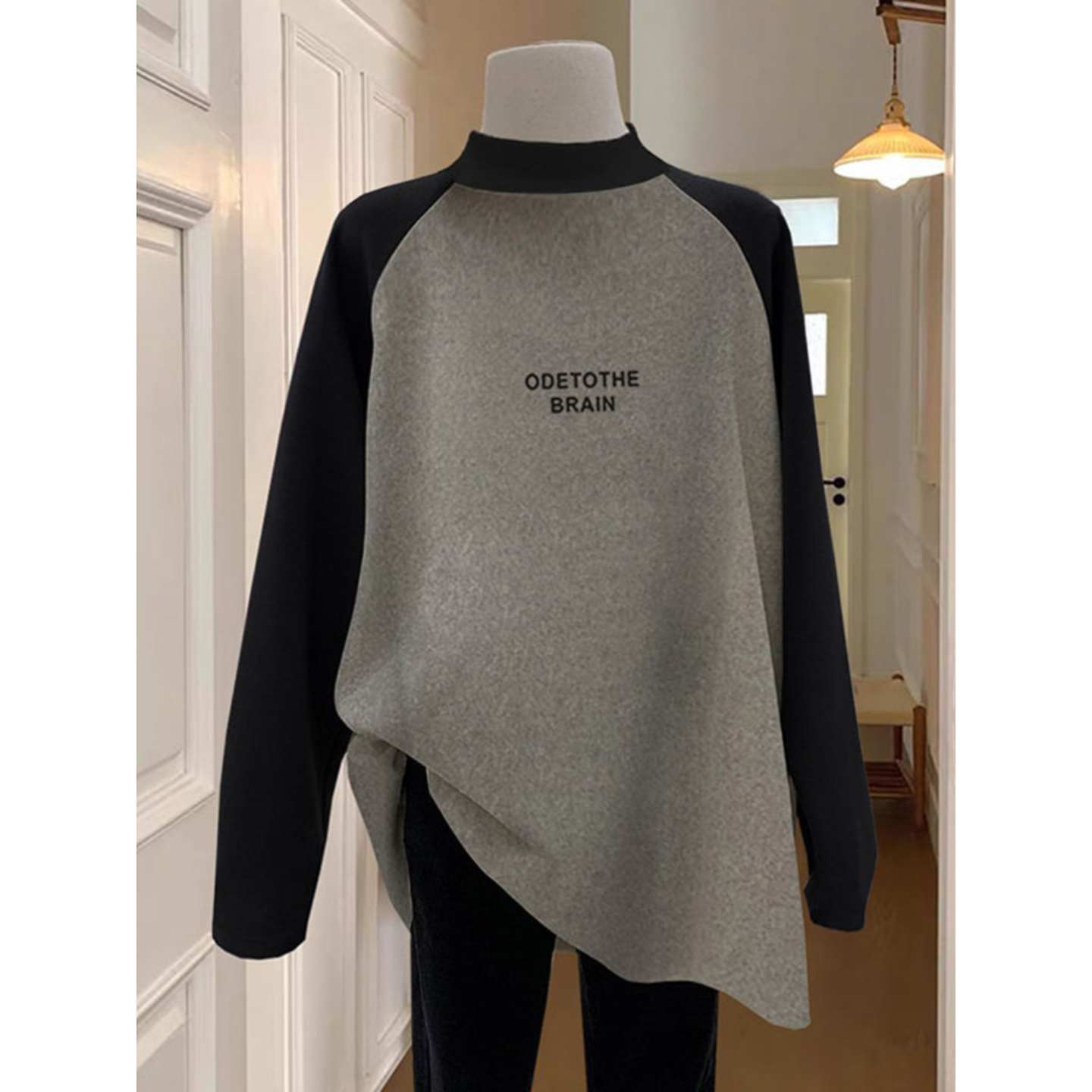 配鲨鱼裤的遮屁股独特漂亮上衣