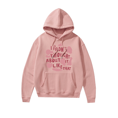 粉色连帽卫衣女加绒加厚秋冬大码