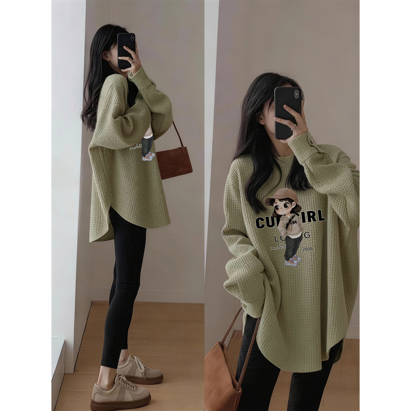 打底衣女内搭高级感可外穿鲨鱼裤搭配的上衣女中长款遮屁股洋气冬,女装/女士精品,T恤,淘宝优惠券,粉丝福利购,淘宝优惠卷