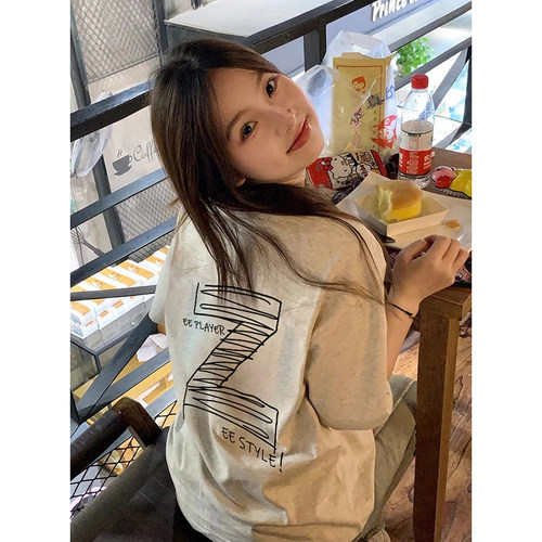 美式复古短袖t恤女2026新款