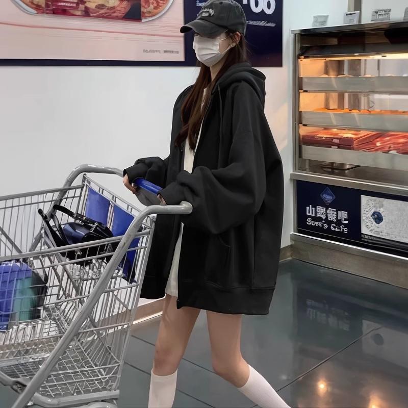 慵懒风连帽卫衣宽松慵懒风