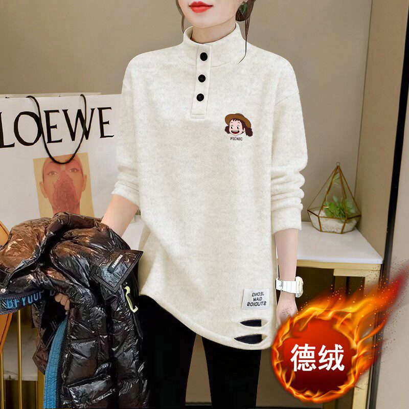 配鲨鱼裤的遮屁股独特漂亮上衣女