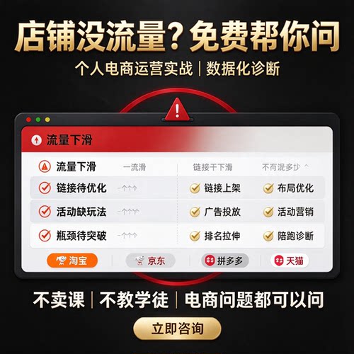 个人淘宝代运营京东托管电商店铺拼多多代营运天猫1688运营服务