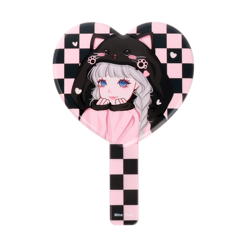 Mine Took/苾桃手持化妆镜便携随身高清手柄小镜子可爱化妆镜子