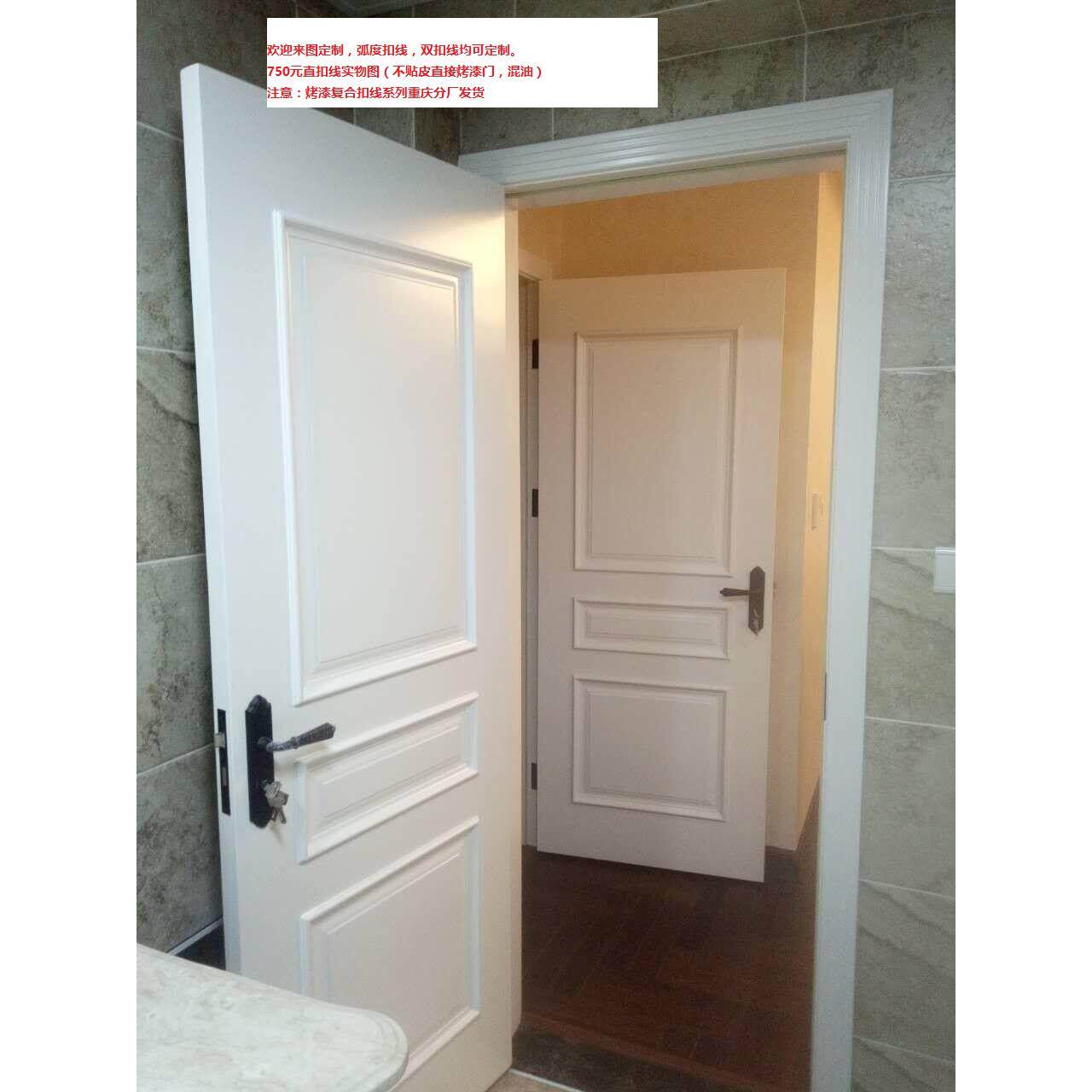 白色现代简约实木门室内门卧室门房间门实木覆合门覆合烤漆门隔音