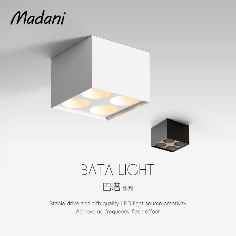 北欧简约家用客厅卧室防眩无主灯LED4头明装COB斗胆射灯智能可调,家装灯饰光源,明装射灯,淘宝优惠券,粉丝福利购,淘宝优惠卷