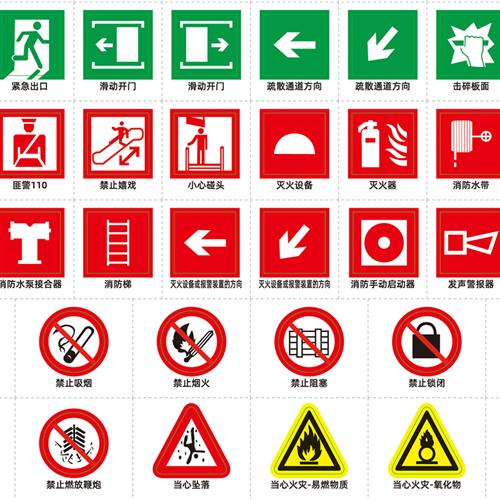 驾校标牌交通标志贴纸道路交通信号指示禁令高速牌消防安全标识贴