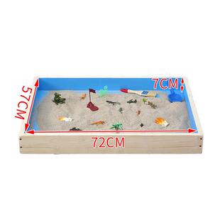 心里咨询室沙盘沙箱展示架标准沙盘沙具套装学校单位迎检专用沙盘