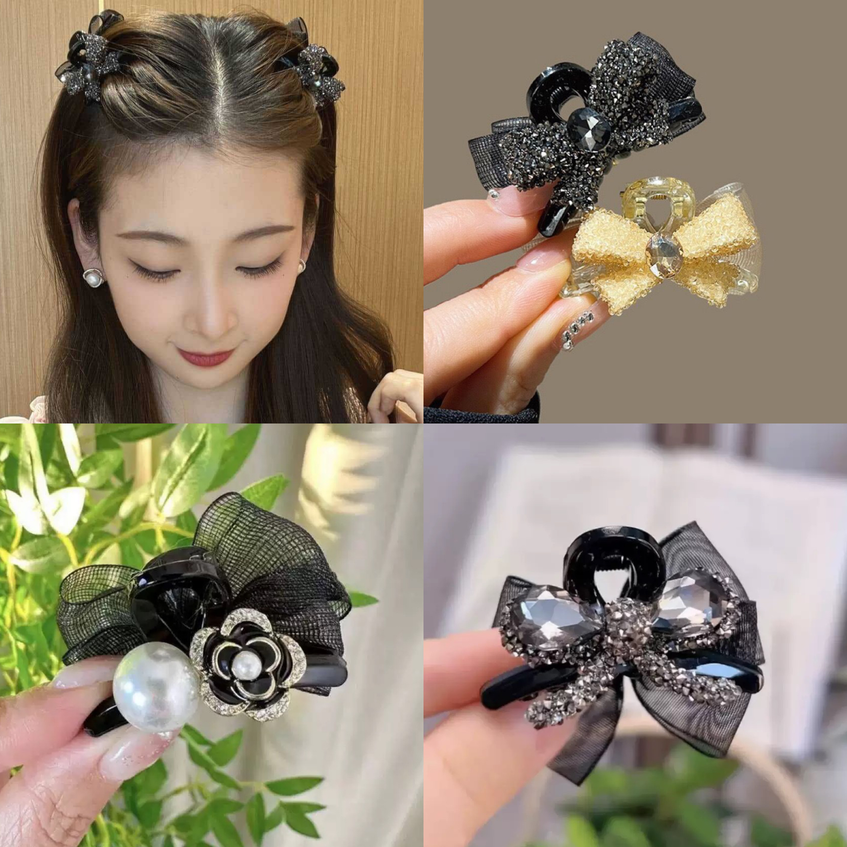 2025新款高级感刘海侧边小抓夹