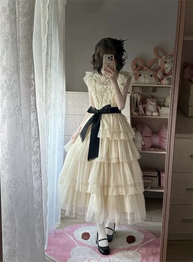 【象牙塔】梦幻日常大摆纱裙op清新小众Lolita蓬蓬森女成人礼礼服