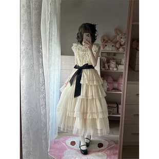 【象牙塔】梦幻日常大摆纱裙op清新小众Lolita蓬蓬森女成人礼礼服