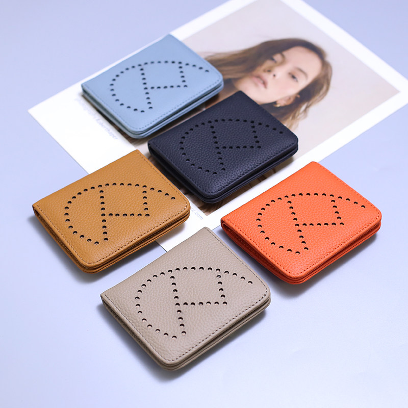 2023新款超薄迷你小钱包短款镂空小众设计卡包钱夹一体式零钱包潮,箱包皮具/热销女包/男包,钱包,淘宝优惠券,粉丝福利购,淘宝优惠卷