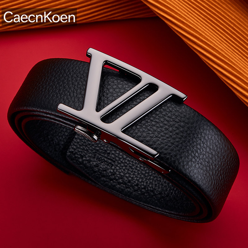 CaecnKoen正品专柜皮带男真皮2025新款 奢侈品男士腰带男款自动扣