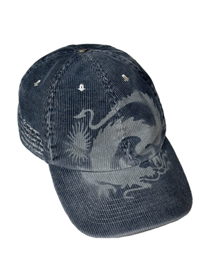 【PacShop】.pac 龙图腾印花灯芯绒棒球帽 DRAGON CORDUROY HAT