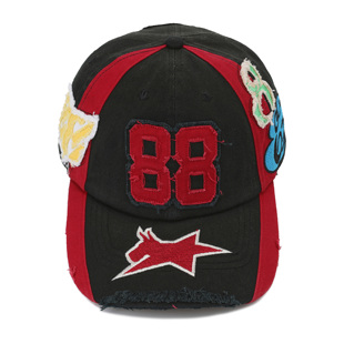 RACING .PAC 888 CAP 888贴布绣赛车帽 MITCHELL&NESS