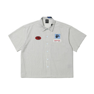 MECHANIC MITCHELL&NESS SHIRT GRAFFITI 涂鸦技工衬衫 .PAC