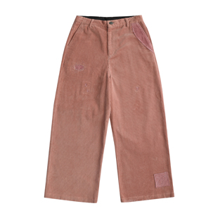粉猪灯芯绒宽松长裤 .pac PINK PIG PANTS CORDUROY PacShop