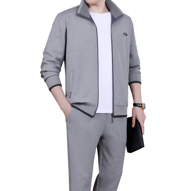 新款休闲运动服套装男春秋三件套