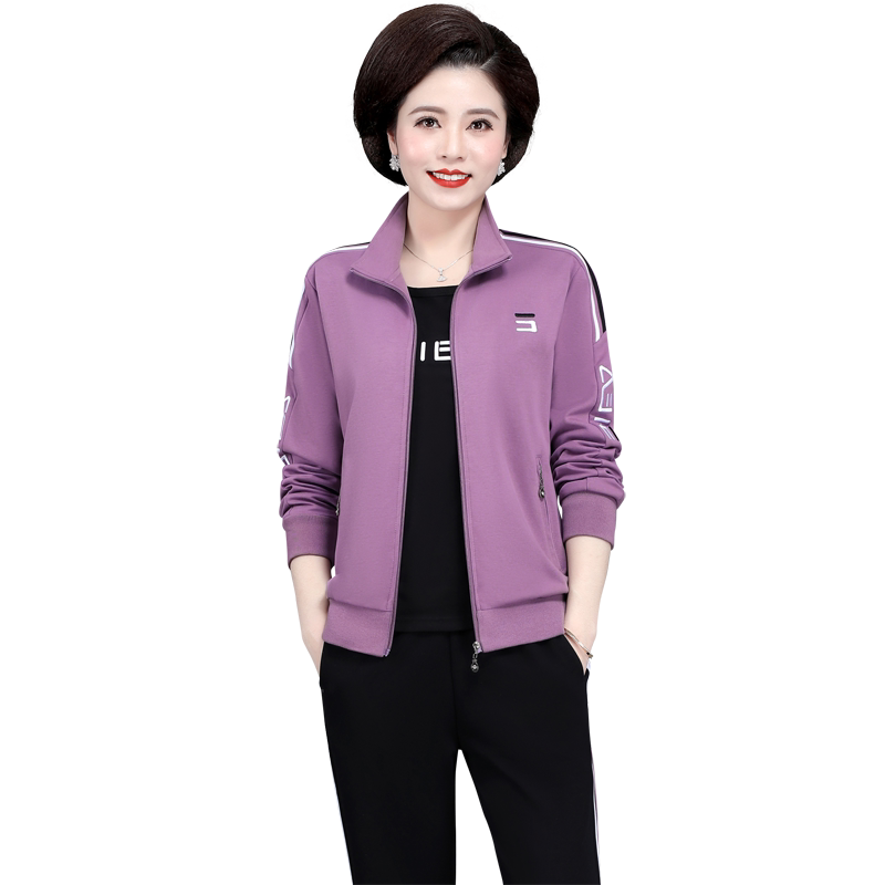 新款休闲运动服套装女春秋三件套