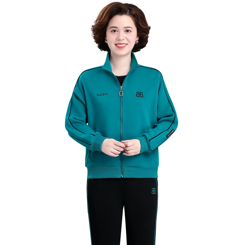 新款休闲运动服套装女春秋两件套