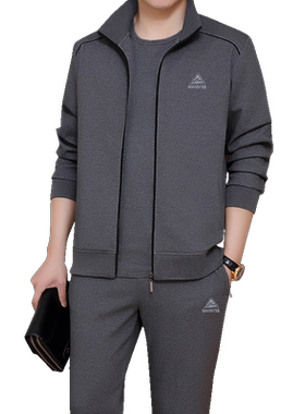 中老年爸爸春装运动服休闲外套