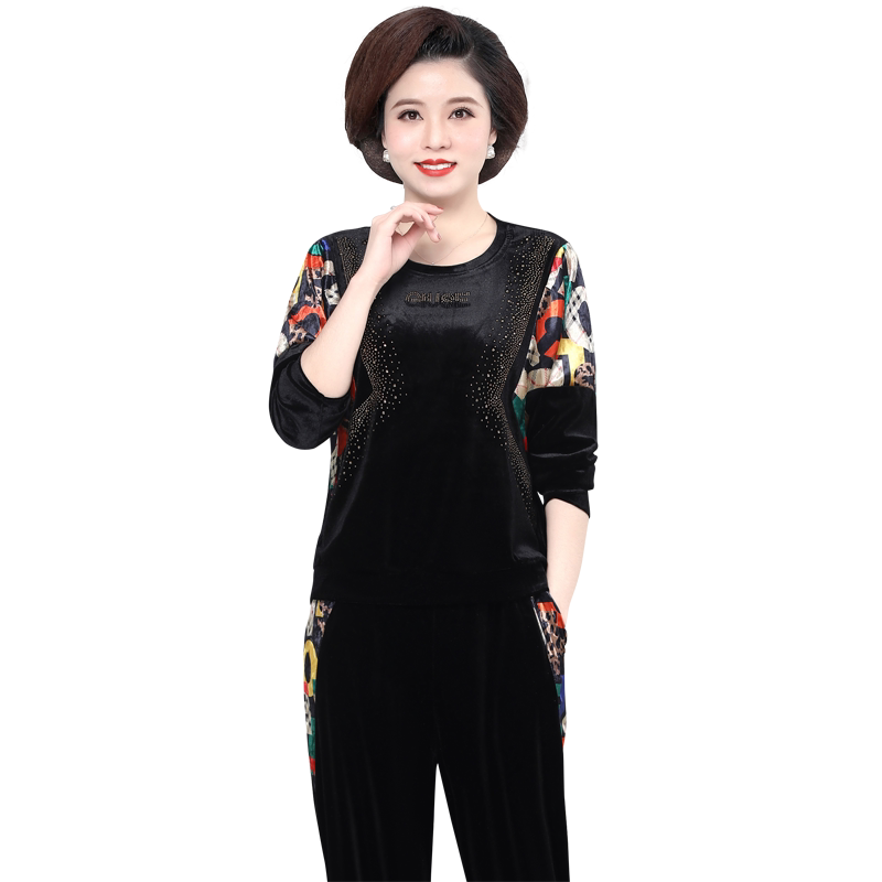 新款休闲运动服套装女春秋两件套