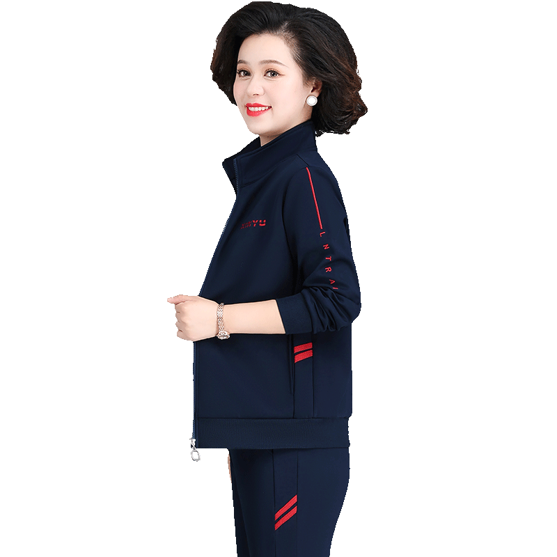 新款休闲运动服套装女春秋三件套