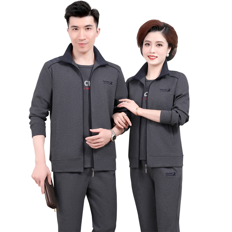 新款休闲运动服套装女春秋三件套
