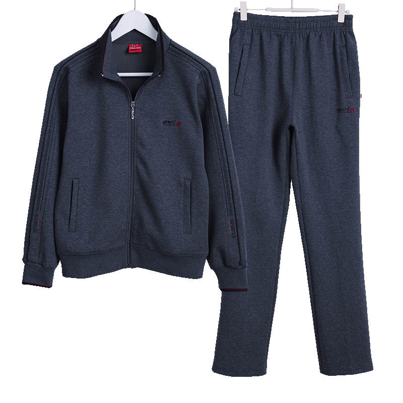 新款休闲运动服套装男春秋三件套