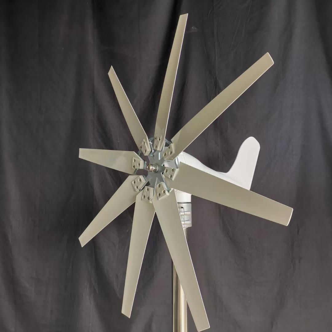 1000W2000W风力发电机组12V24V船用风车发电机，带MPPT控制器低