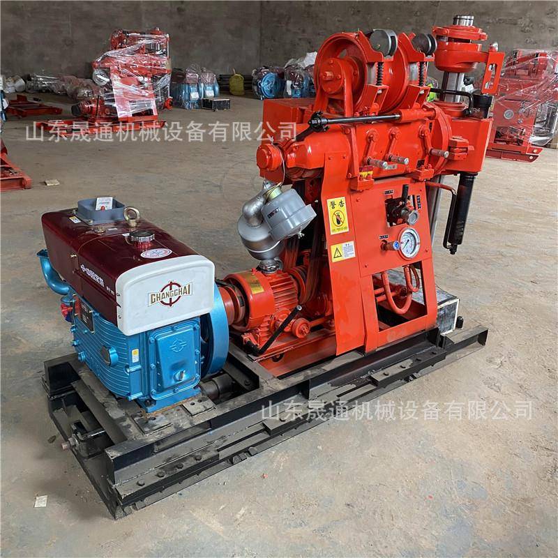 180米水井钻机柴油高低速岩芯钻机地质道路勘探钻机液压探矿钻机