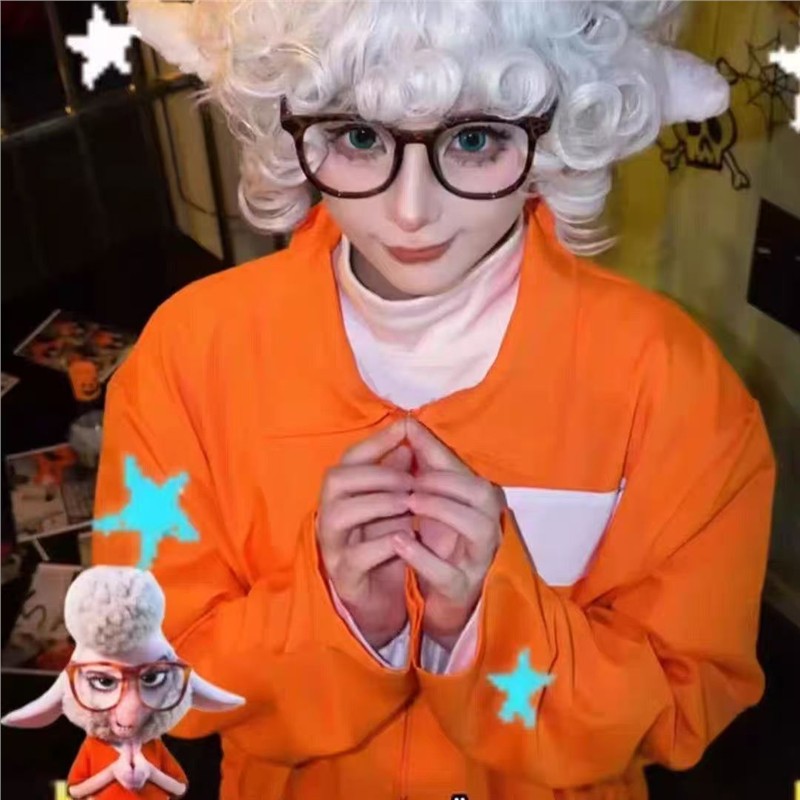 疯狂动物城2cos服羊副市长囚服cosplay电影同款成人儿童囚服现货