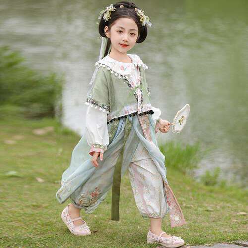 汉服女童古装改良新中式唐装春秋2026新款汉服女童中国风古风套装