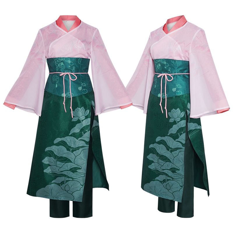 暗纹现货古风何仙姑服装cosplay表演服套装仙姑cos衣服动画电影
