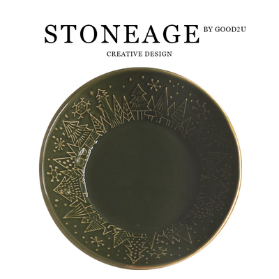 日器作家款森女风手捏动物系列陶瓷拌面碗沙拉泡面碗甜品摆拍家用